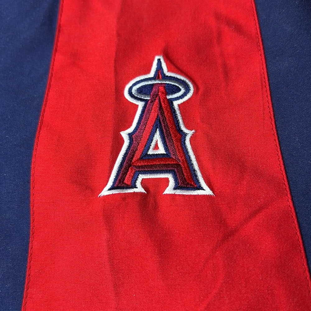 Mens MLB Los Angeles Anaheim Angeles Baseball ⚾️ Pullover Windbreaker M - Picture 8 of 13